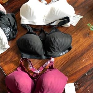3 VS sports bras size 38DD NWT